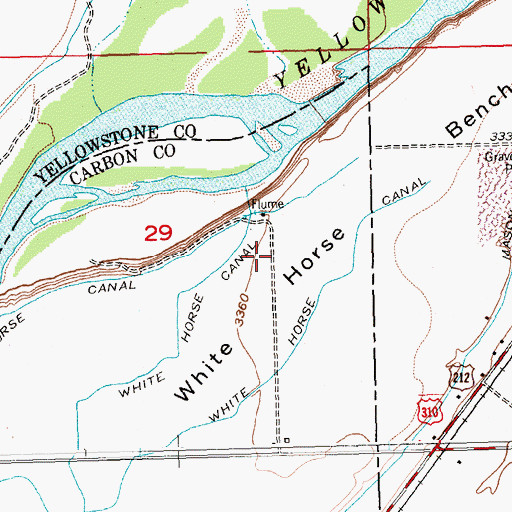Topographic Map of 02S24E29ACDD01 Well, MT