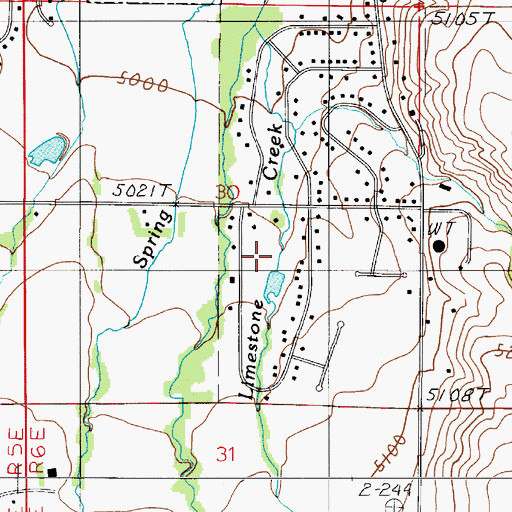 Topographic Map of 02S06E30DB__01 Well, MT