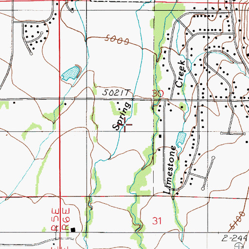 Topographic Map of 02S06E30CA__01 Well, MT