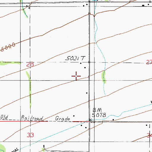 Topographic Map of 02S05E28DA__03 Well, MT