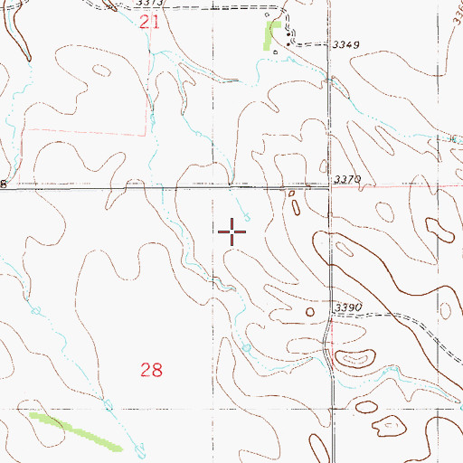 Topographic Map of 02S60E28A___01 Well, MT