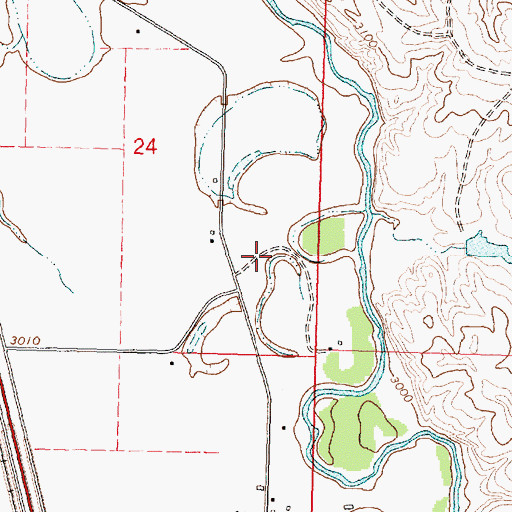 Topographic Map of 02S34E24DA__01 Well, MT