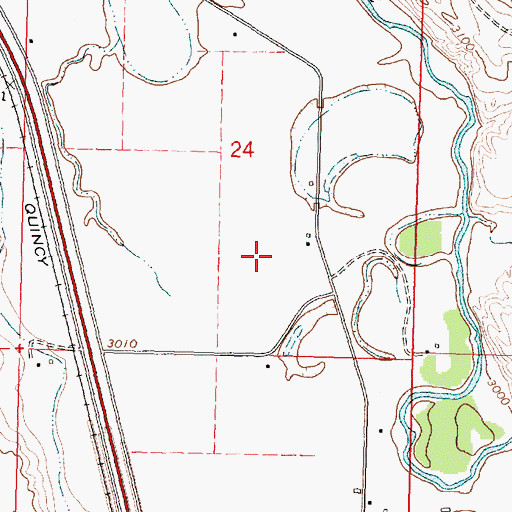 Topographic Map of 02S34E24DB__01 Well, MT