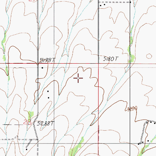 Topographic Map of 02S06E28AA__01 Well, MT