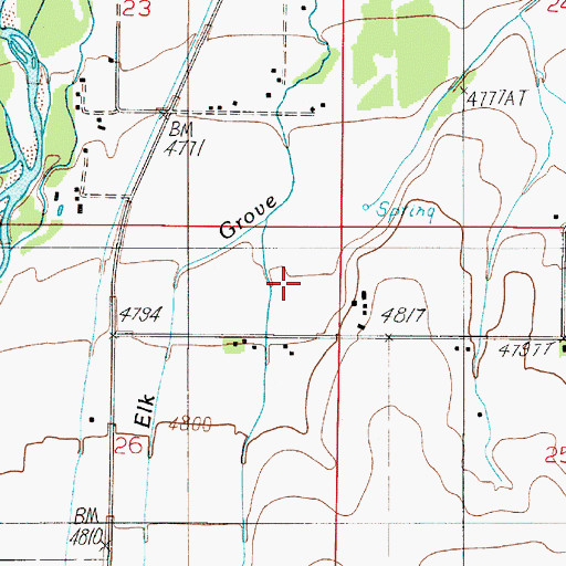 Topographic Map of 02S04E26AA__01 Well, MT