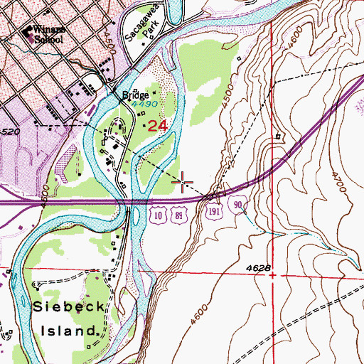 Topographic Map of 02S09E24D___01 Well, MT