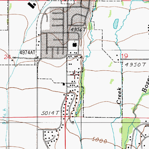 Topographic Map of 02S06E19CB__02 Well, MT