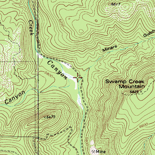 Topographic Map of Miners Gulch, AZ