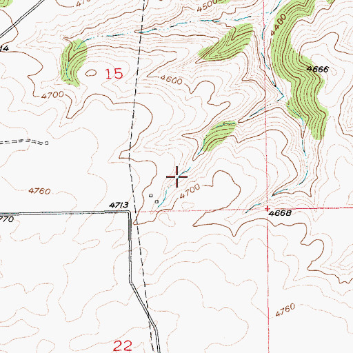 Topographic Map of 02S17E15DCAC01 Spring, MT