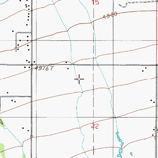 Topographic Map of 02S05E22BA__01 Well, MT