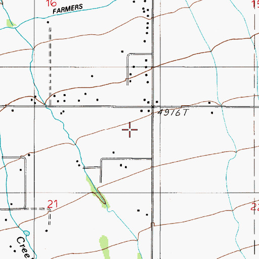 Topographic Map of 02S05E21AA__01 Well, MT