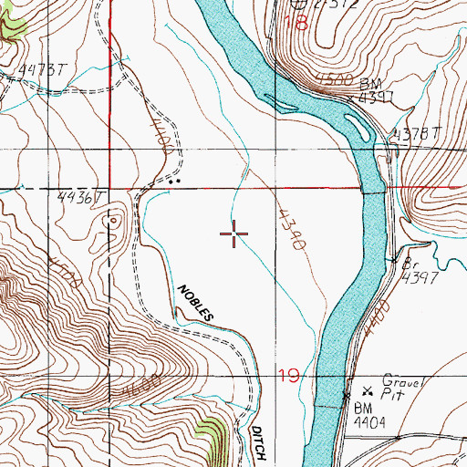 Topographic Map of 02S02E19BA__01 Well, MT