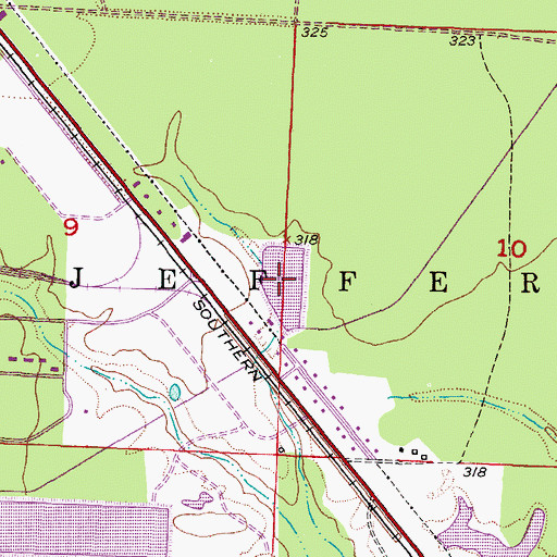 Topographic Map of SW Arkansas W D Holding Basin, AR