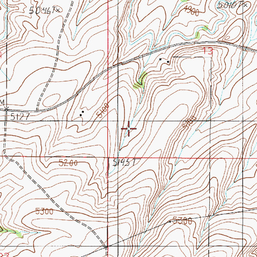 Topographic Map of 02S03E13CC__01 Spring, MT