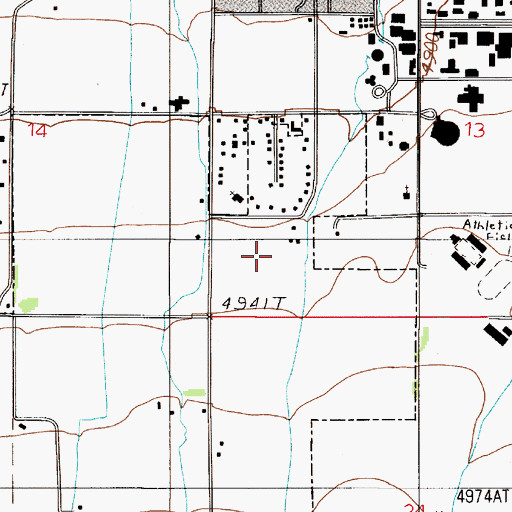 Topographic Map of 02S05E13CC__01 Well, MT