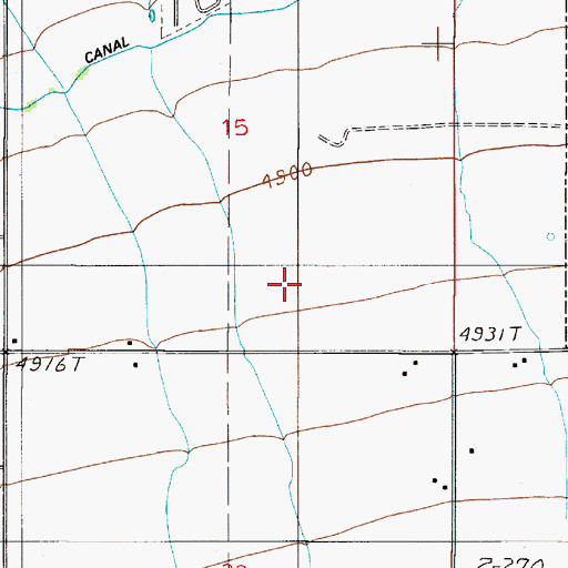 Topographic Map of 02S05E15DC__01 Well, MT