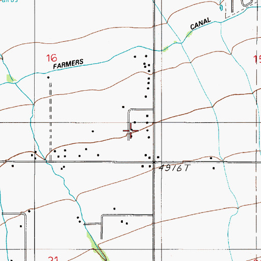 Topographic Map of 02S05E16DD__01 Well, MT