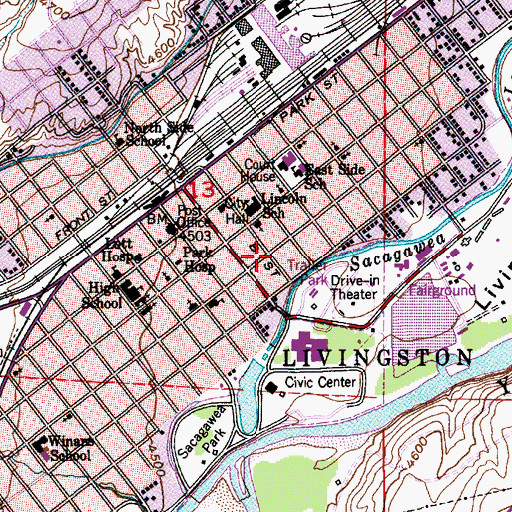 Topographic Map of 02S09E13D___01 Well, MT