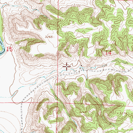 Topographic Map of 02S44E14CB__01 Spring, MT