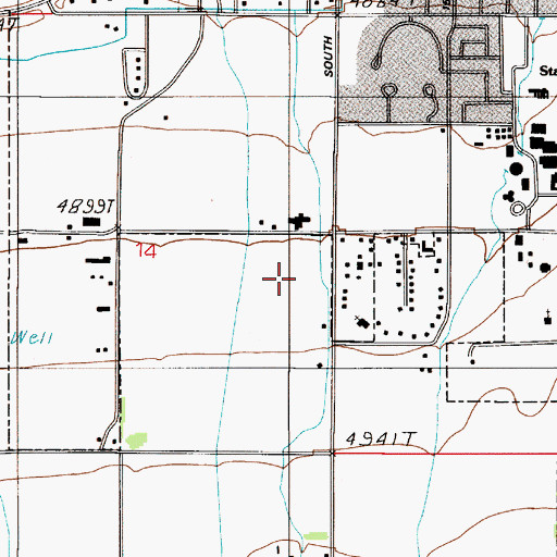 Topographic Map of 02S05E14DA__01 Well, MT
