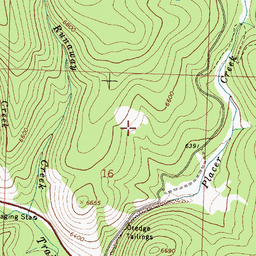 Topographic Map of 02S17W16ACAB01 Spring, MT