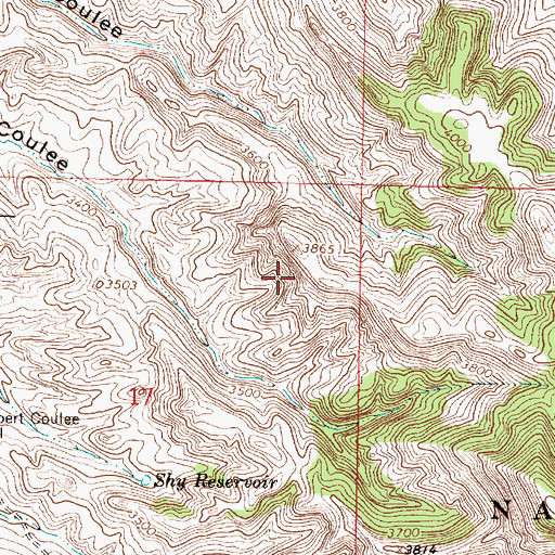 Topographic Map of 04S45E08DDAD01 Well, MT