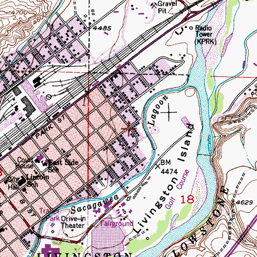 Topographic Map of 02S10E18B___01 Well, MT