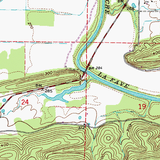 Topographic Map of Francis Lake Dam, AR