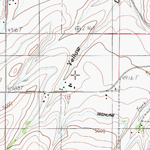 Topographic Map of 02S04E18AC__01 Well, MT