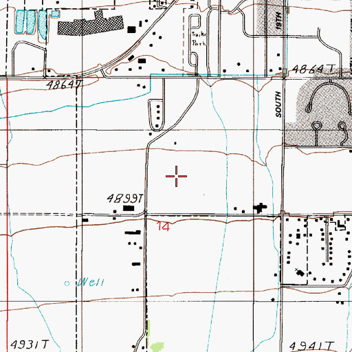 Topographic Map of 02S05E14AC__01 Well, MT