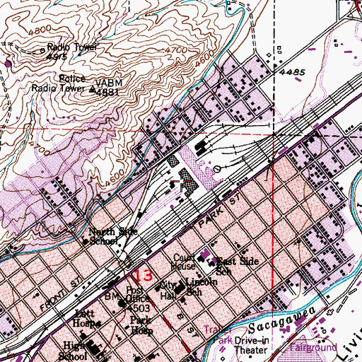 Topographic Map of 02S09E13A___01 Well, MT
