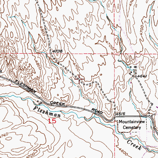 Topographic Map of 02S09E15A___01 Well, MT