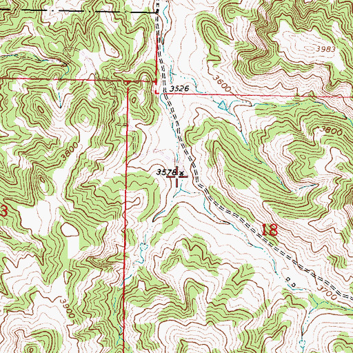 Topographic Map of 02S42E18BCA_01 Well, MT