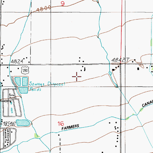 Topographic Map of 02S05E16AB__01 Well, MT