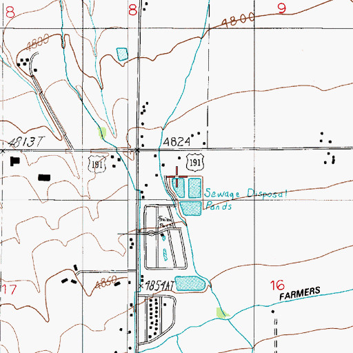 Topographic Map of 02S05E16BB__01 Well, MT