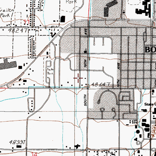 Topographic Map of 02S05E11DDD_01 Well, MT