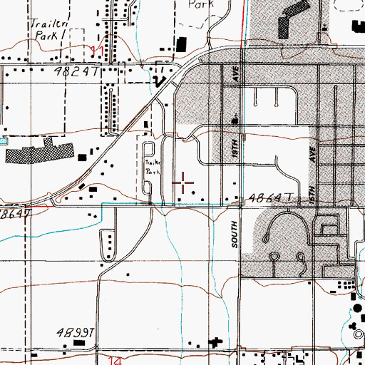 Topographic Map of 02S05E11DDC_01 Well, MT