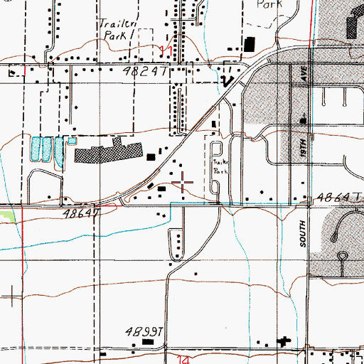 Topographic Map of 02S05E11DCC_01 Well, MT