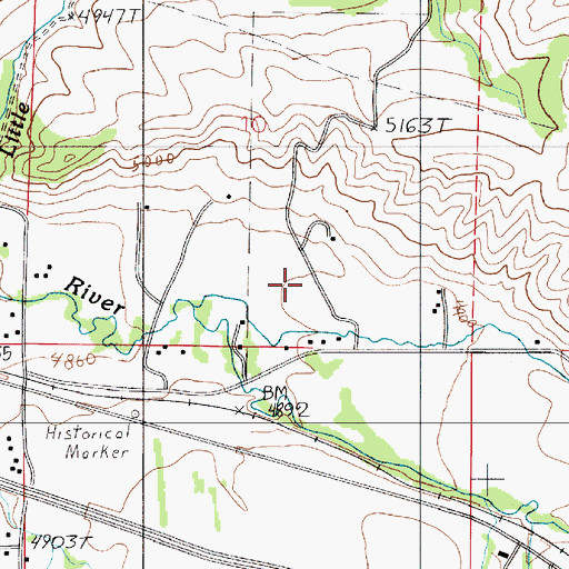 Topographic Map of 02S06E10DC__01 Well, MT