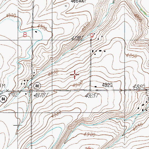 Topographic Map of 02S04E09CD__01 Well, MT