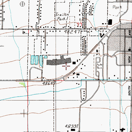 Topographic Map of 02S05E11CD__01 Well, MT