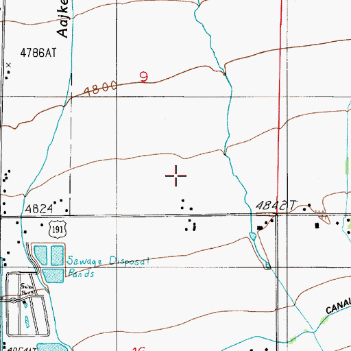Topographic Map of 02S05E09DC__01 Well, MT