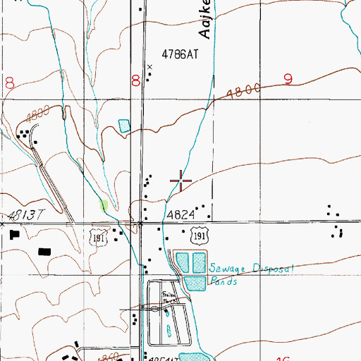Topographic Map of 02S05E09CC__01 Well, MT