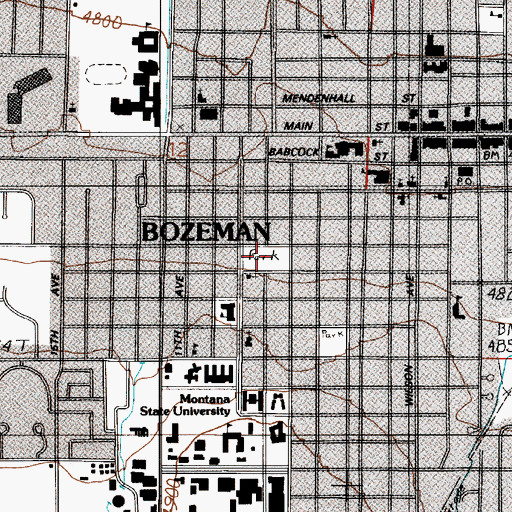 Topographic Map of 02S05E12DACC01 Well, MT
