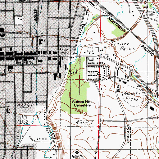 Topographic Map of 02S06E07DA__01 Well, MT