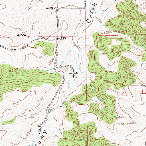 Topographic Map of 02S17E11ADAD01 Well, MT