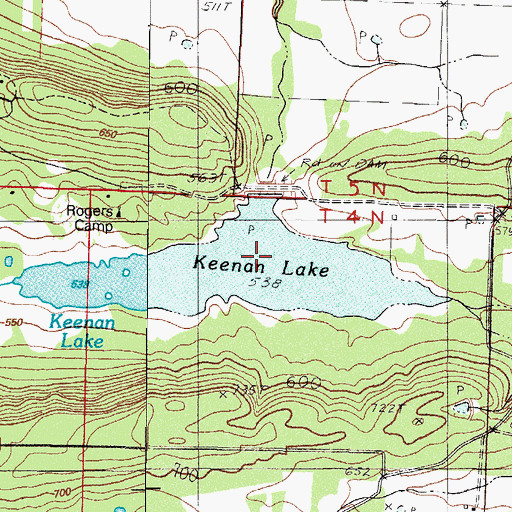 Topographic Map of Boy Scouts Lake Dam, AR
