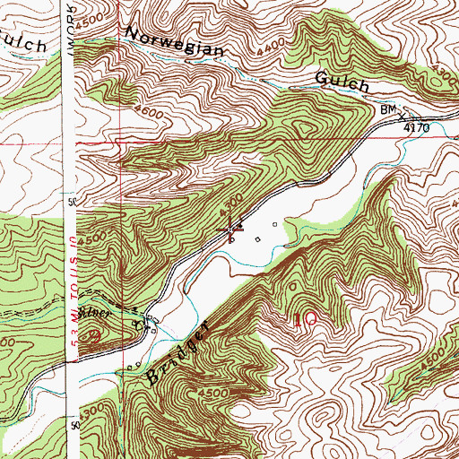 Topographic Map of 02S16E10BACD01 Well, MT