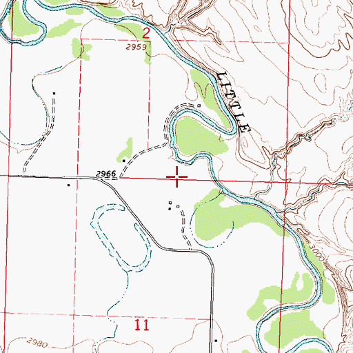 Topographic Map of 02S34E02DC__01 Well, MT