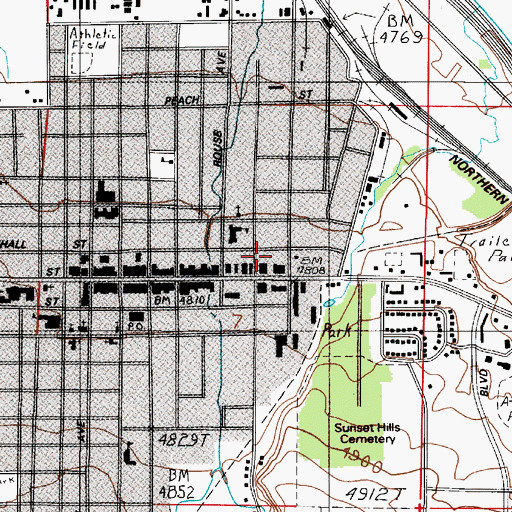 Topographic Map of 02S06E07AC__01 Well, MT